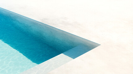 Obraz premium Pool corner on a sunny day