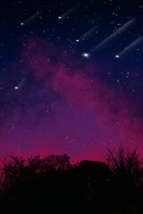 starry night sky
