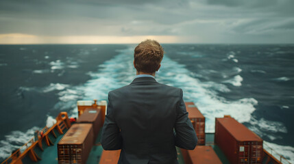 Fototapeta premium person watching the sea