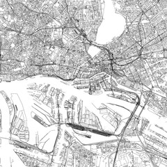 Obraz premium 3D illustration of city and urban in Hamburg Germany