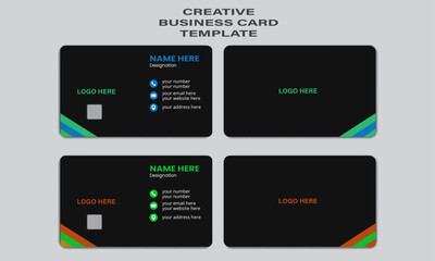 Modern business card print templates. Creative and clean corporate business card template, Corporate business card layout.