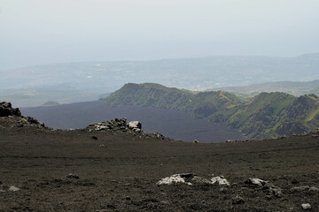 mountain landscape with clouds