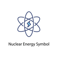 Nuclear Energy Symbol vector icon