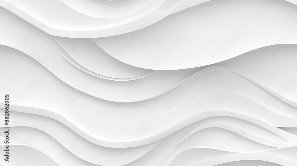 Poster a close-up photo of a white abstract wavy pattern background texture seamless pattern