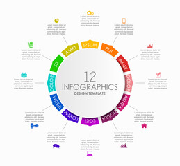 Infographic design template with place for your data. Vector illustration.