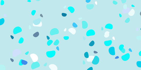 Light pink, blue vector backdrop with chaotic shapes.