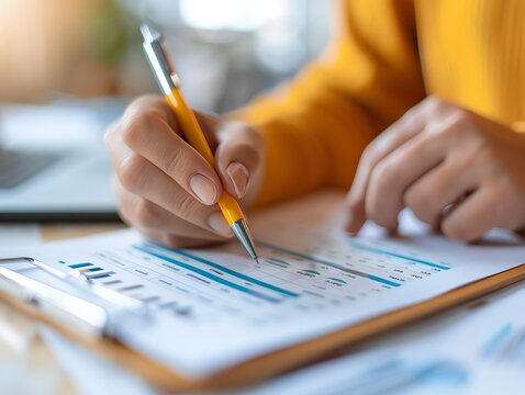 Evaluation Checklist A  clipboard with a checklist for evaluating various business aspects