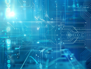 Fototapeta premium Abstract background banner, slide for AI, data science and nano technology. Deep space, nature, multiverse, quantum scale concepts.