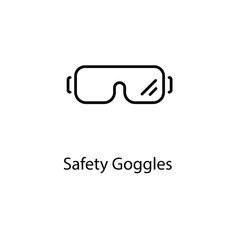 Fototapeta premium Safety Goggles vector icon 