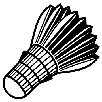 recommend clip art: The Force of the Swing Shuttlecock Crest Icon in Badminton
                    