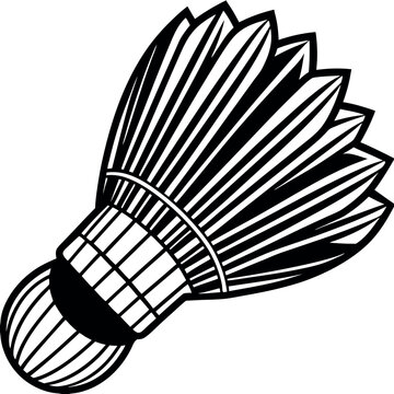 recommend clip art: The Force of the Swing Shuttlecock Crest Icon in Badminton
                    