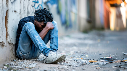 Young alcoholic or drug addict