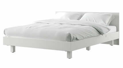 The modern IKEA bookshelf with simple white shelves and a natural wood frame