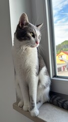 cat on the window