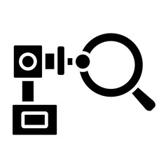 Slit Lamp Glyph Icon