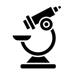 Microscope Glyph Icon