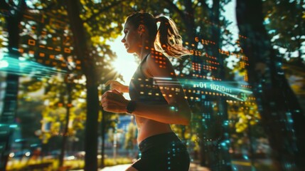 Fitness Tracking Technology in Action - Generative AI