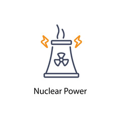 Fototapeta premium Nuclear Energy vector icon