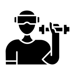 Boxing Glyph Icon