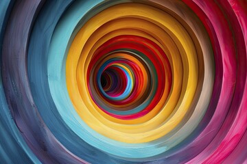 Fototapeta premium concentric circles diagram, visualizing relationships, organizing information clearly.