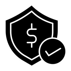 Money Security Glyph Icon