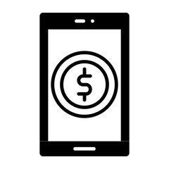 Mobile Payment Glyph Icon