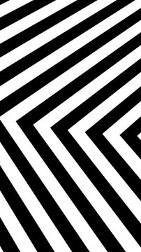 abstract black and white geometric stripes pattern motion graphics animation background