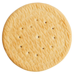 round cookies on blank background