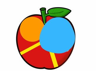 illustration of an apple