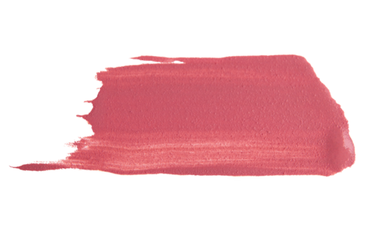 Smear of pink matte liquid lipstick on empty background