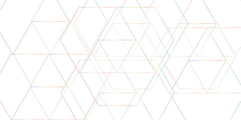 Abstract Multicolor Stripes background design with layers of Geometric shapes.  Stylized monochrome of triangle. Vector futuristic digital landscape with geometric shape and realistic line.