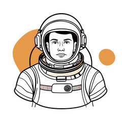 Obraz premium vector illustration of astronaut