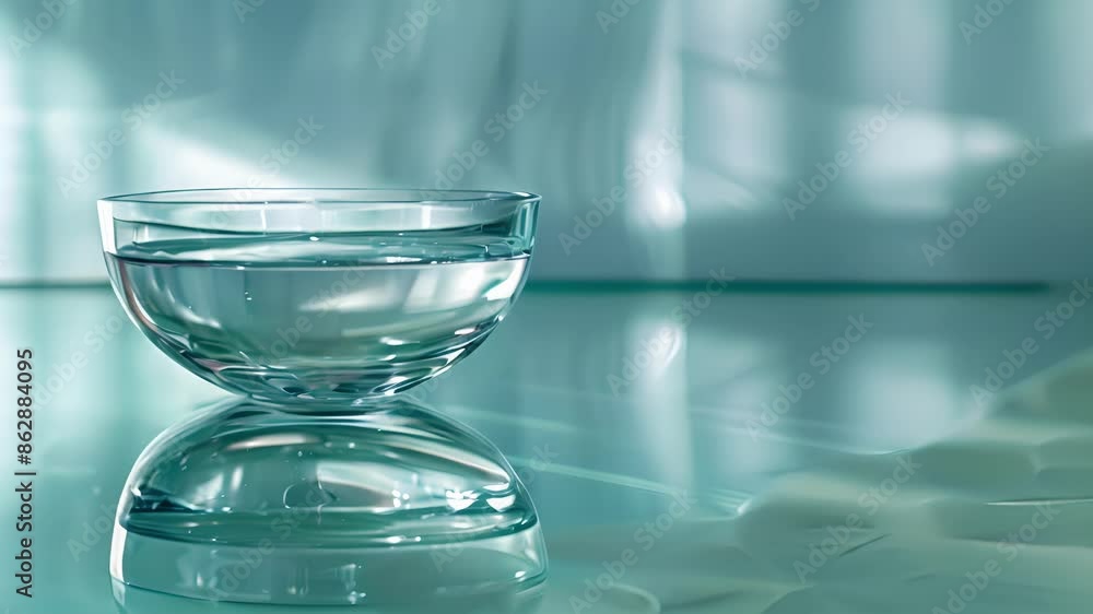 Poster the perfect smoothness of the glass creates a mirrorlike effect reflecting the colors and textures o