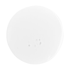 Drop of transparent gel on empty background