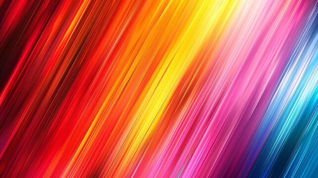 A colorful line of rainbow colors