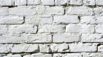 Fototapeta premium white brick wall background image Gives a feeling of cleanliness and calm