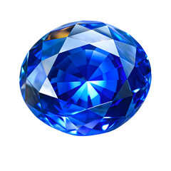 Brilliant Faceted Blue Sapphire Gemstone