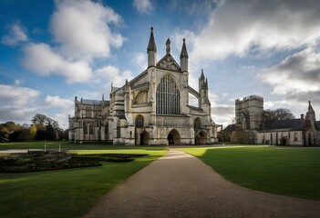 Obraz premium A view of Winchester Cathedral