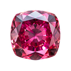 Radiant Faceted Red Amethyst Close-Up