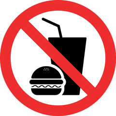 no food and drink allowed icon