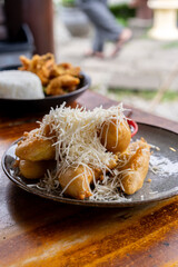 Fried banana with cheese, Indonesian styles