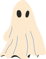 Cute Ghost Halloween slogan retro design t-shirt design.