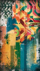 Textured abstract paint on canvas background  Wallpaper