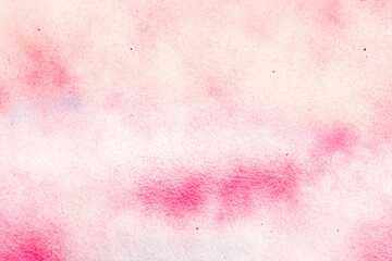 Red color spray as stain on white background