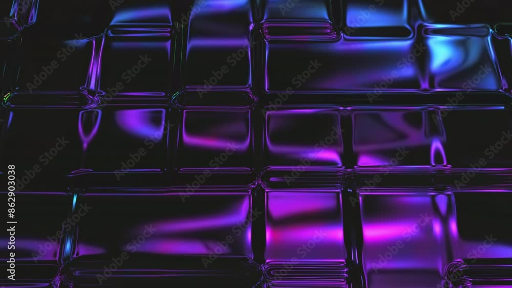 Aufkleber abstract holographic oil noise surface background. foil wavy surface with wave and ripples. ultravio