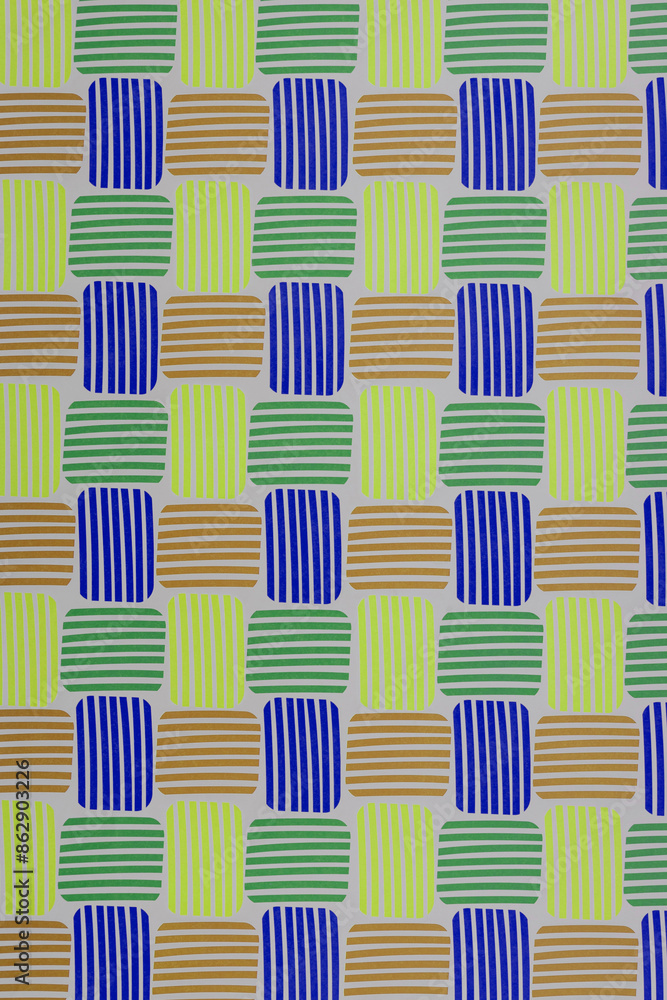 Poster abstract geometric pattern generative computational art illustration