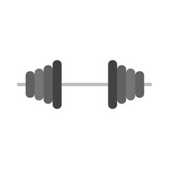 Barbell flat icon
