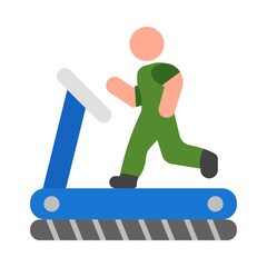 Running Machine flat icon