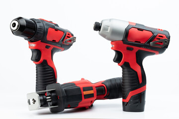 Red handyman electric tools