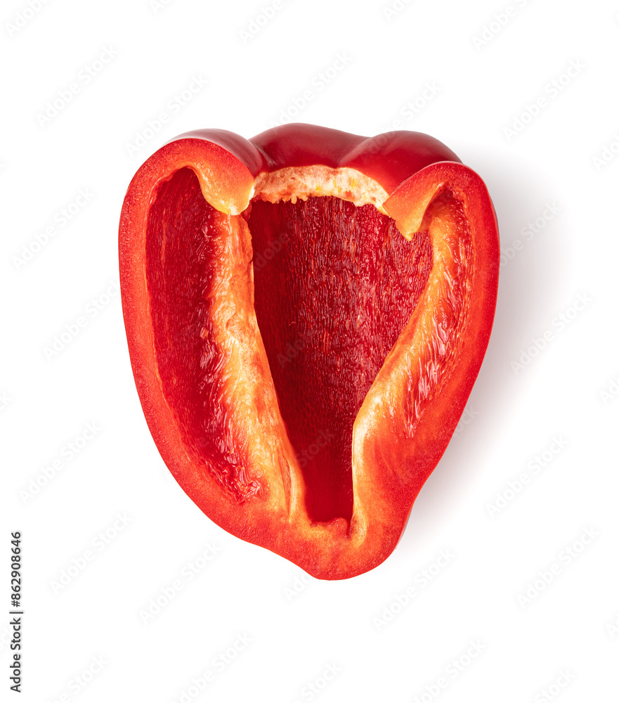 Sticker red bell pepper